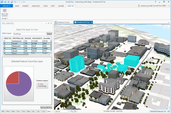 ArcGIS interface